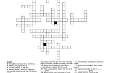 It'S Christmas! Crossword – Wordmint with regard to Christmas Saint Crossword Clue