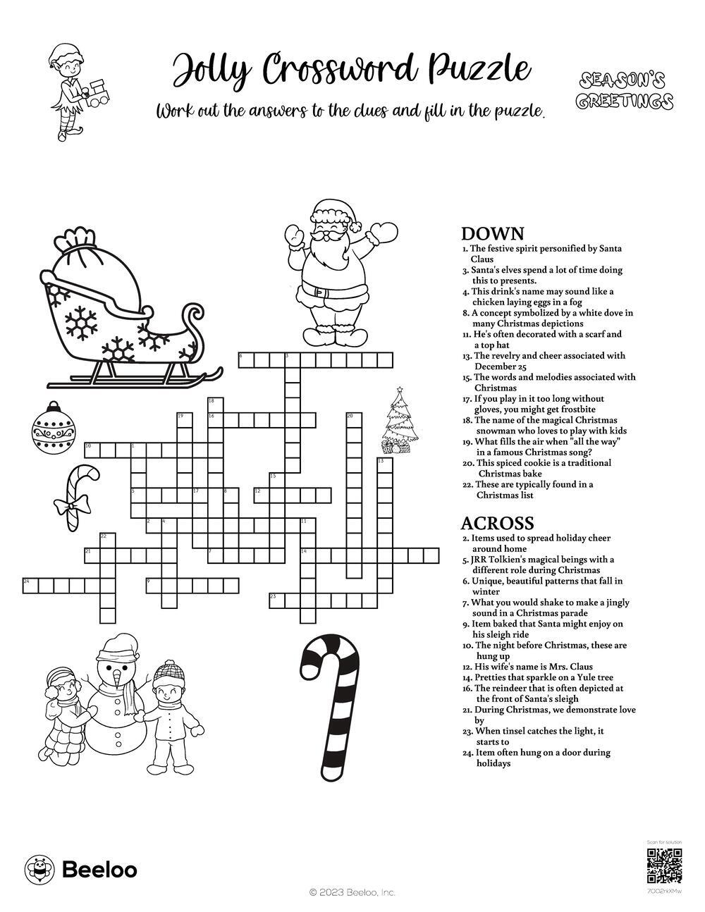jolly crossword puzzle beeloo printable crafts and activities pertaining to christmas baked goods crossword clue Jolly Crossword Puzzle • Beeloo Printable Crafts And Activities pertaining to Christmas Baked Goods Crossword Clue
