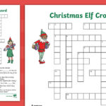 Ks2 Christmas Elf Crossword With Christmas Seasons Daily Themed Crossword