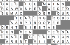 La Times Crossword 22 Mar 24, Friday – Laxcrossword inside Christmas Song Trio Crossword