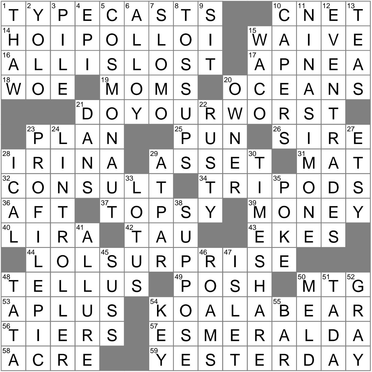 La Times Crossword 24 Dec 22, Saturday - Laxcrossword inside Twelve Days of Christmas Musicians Crossword Clue