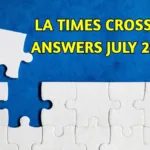 La Times Crossword Answers 7/29/25 Regarding Christmas Pageant Headwear Crossword