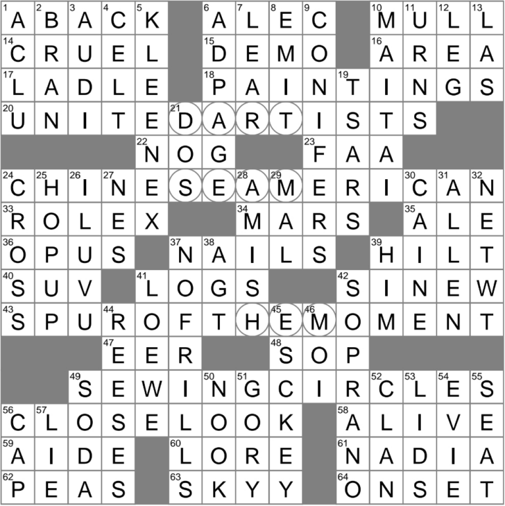 Some Christmas Trees Nyt Crossword