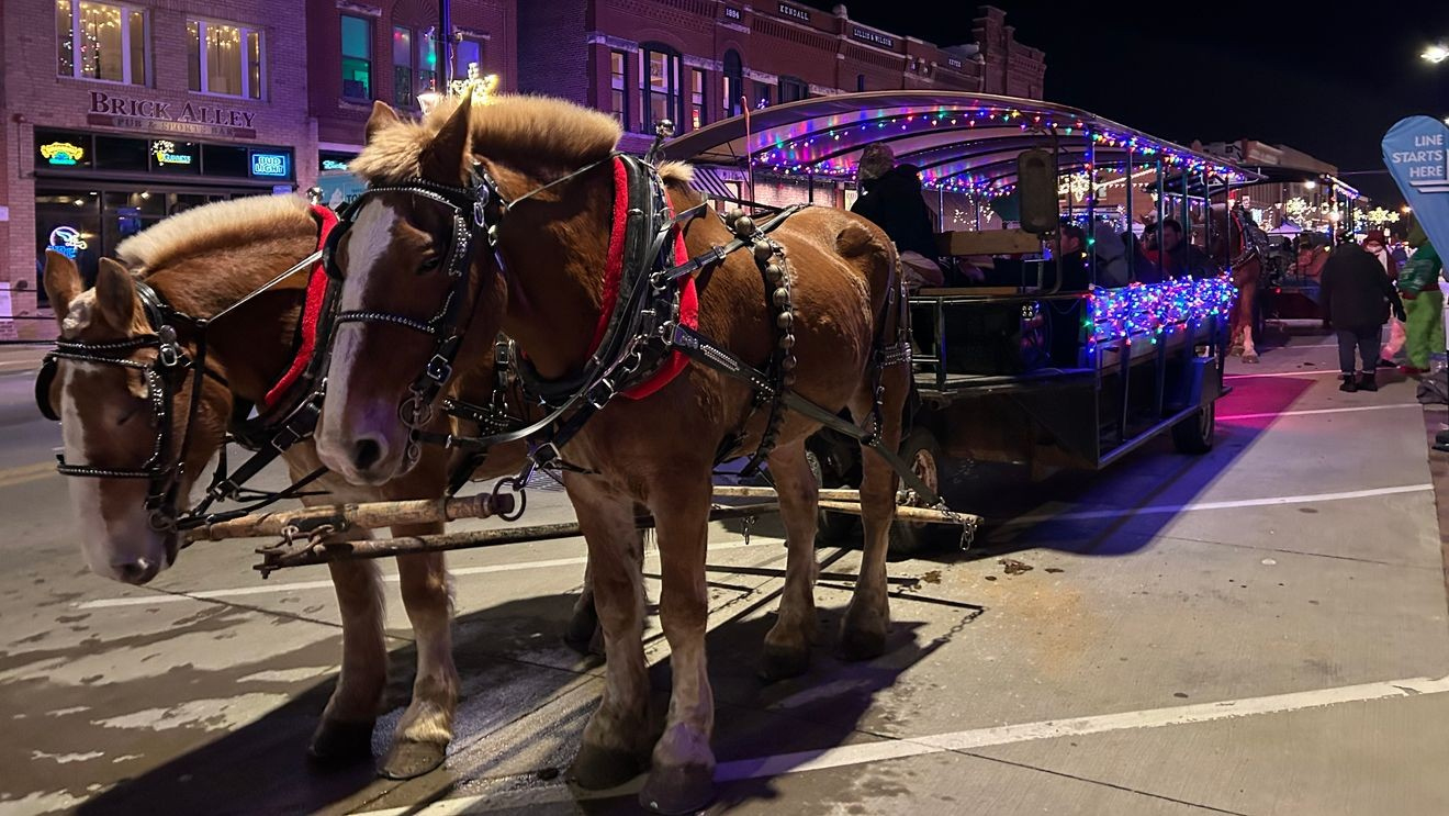 Marion&amp;#039;S Christmas In The Park And Peppermint Walk To Return Dec. 5 pertaining to Horse Drawn Carriages Delivering Christmas Trees Crossword Clue