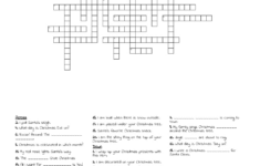 Merry Christmas Crossword Puzzle – Wordmint inside Christmas Crossword Puzzle with Answers