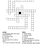 Natale Crossword   Wordmint Throughout Italian Name For Christmas Crossword