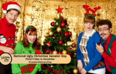National Ugly Christmas Sweater Day – Third Friday In December intended for Tiny Bells Added to a Christmas Sweater Crossword