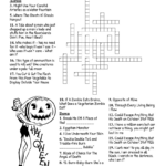 Nightmare Before Christmas Crossword   Wordmint Regarding Halloween Town Leader In The Nightmare Before Christmas Crossword