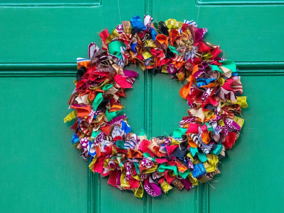 One Of Scotland&amp;#039;S Most Festive Streets Dressed Up With Amazing inside Christmas Wreath Material Daily Crossword