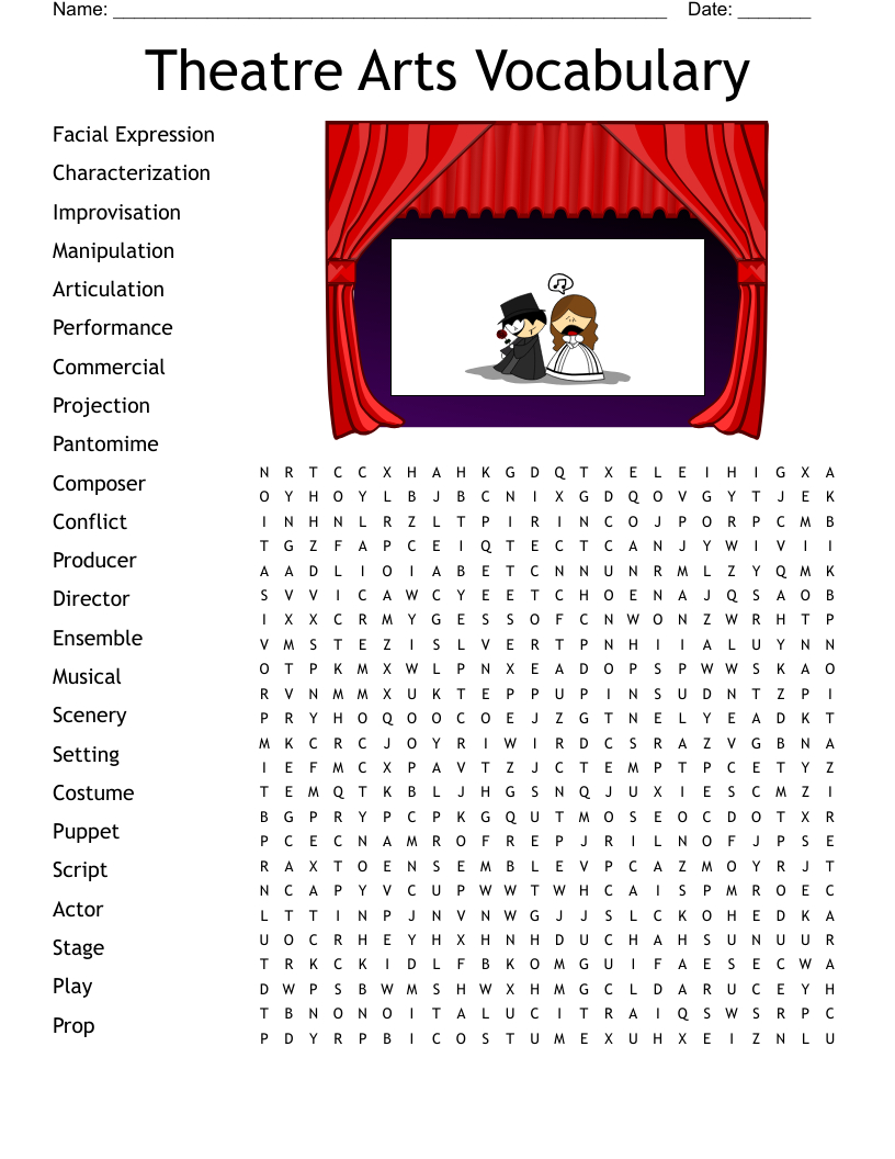 Pantomime And Mime Word Search - Wordmint for Masked Mimes Associated With Christmas Crossword