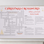 Personalisiertes Weihnachtskreuzworträtsel: Riesiges Familienspiel With Popular Christmas Night Dessert Crossword