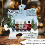 Personalized Wooden Puzzle Ornament   Etsy For Carved Figurine Popular Around Christmas Crossword