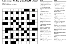 Potd: Christmas Crossword! : R/Crosswords regarding Christmas Cheer Crossword Clue