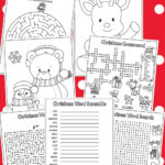Preschool Christmas Count And Color Activity Worksheets For Inside The Holiday Zone Christmas Crossword