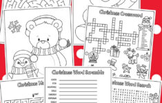 Preschool-Christmas-Count-And-Color-Activity-Worksheets-For inside The Holiday Zone Christmas Crossword