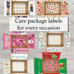 Printable Care Package Labels That Make Every Occasion Extra With Regard To Yule Blank Christmas Dessert Crossword