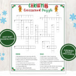 Printable Christmas Crossword Puzzle For Kids And Adults, Fun Intended For Storage Area For Christmas Toys Crossword