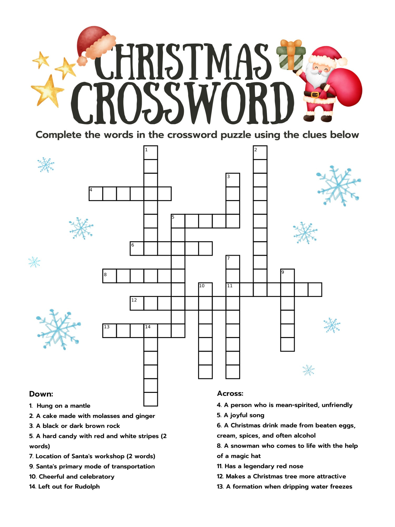 printable christmas crossword puzzle with answer key digital in a brown christmas crossword Printable Christmas Crossword Puzzle With Answer Key (Digital in A Brown Christmas Crossword