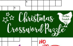 Printable Christmas Crossword Puzzle With Key regarding Christmas Wreath Material Crossword Puzzle
