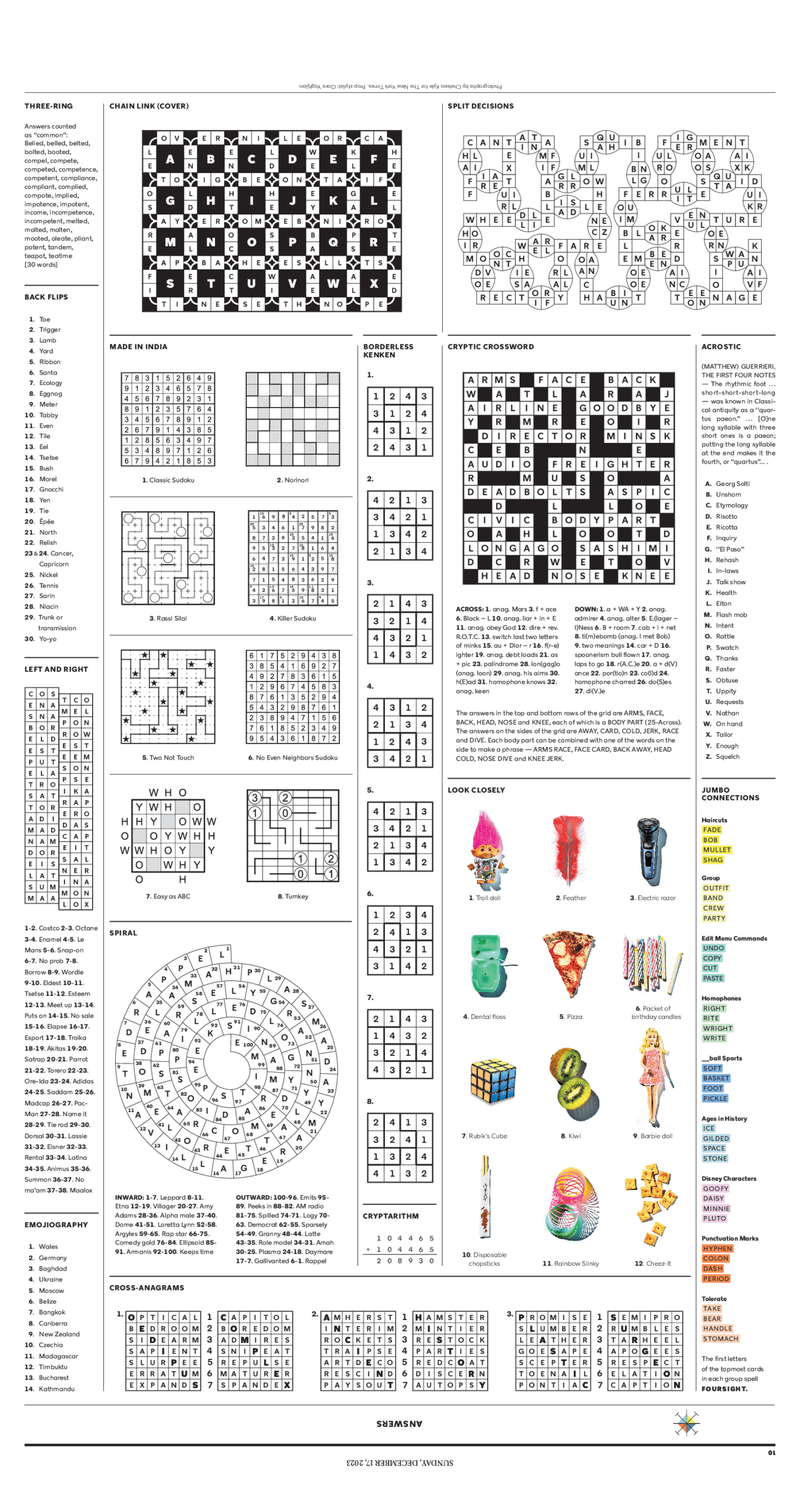 puzzle mania 2023 answer key the new york times with regard to puts on a christmas list nyt crossword scaled Puzzle Mania 2023 Answer Key - The New York Times with regard to Puts On A Christmas List Nyt Crossword