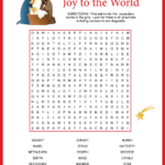 Religious Christmas Word Search Within Catholic Christmas Crossword Puzzle To Print