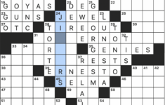 Rex Parker Does The Nyt Crossword Puzzle: Tenor Part In intended for Emmet Christmas Crossword Clue