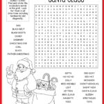 Santa Claus Word Search For Father Christmas Nyt Crossword