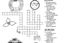Santa'S Crossword • Beeloo Printable Crafts And Activities For Kids with regard to Sing a Song of Christmas Crossword Puzzle
