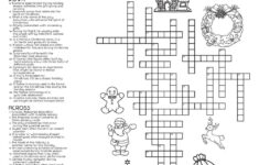 Santa'S Crossword Puzzle • Beeloo Printable Crafts And Activities within One of 11 in a Christmas Carol Crossword