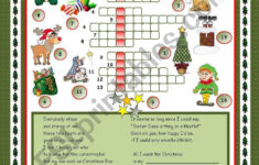 Sing A Christmas Song! - Esl Worksheetmariaolimpia with Sing A Song Of Christmas Crossword Puzzle
