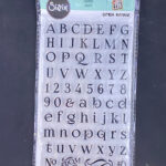 Sizzix Clear Stamp Alphabet 70Pc Set Crossword Puzzle Font Text With Regard To Christmas Stamp Pair Crossword