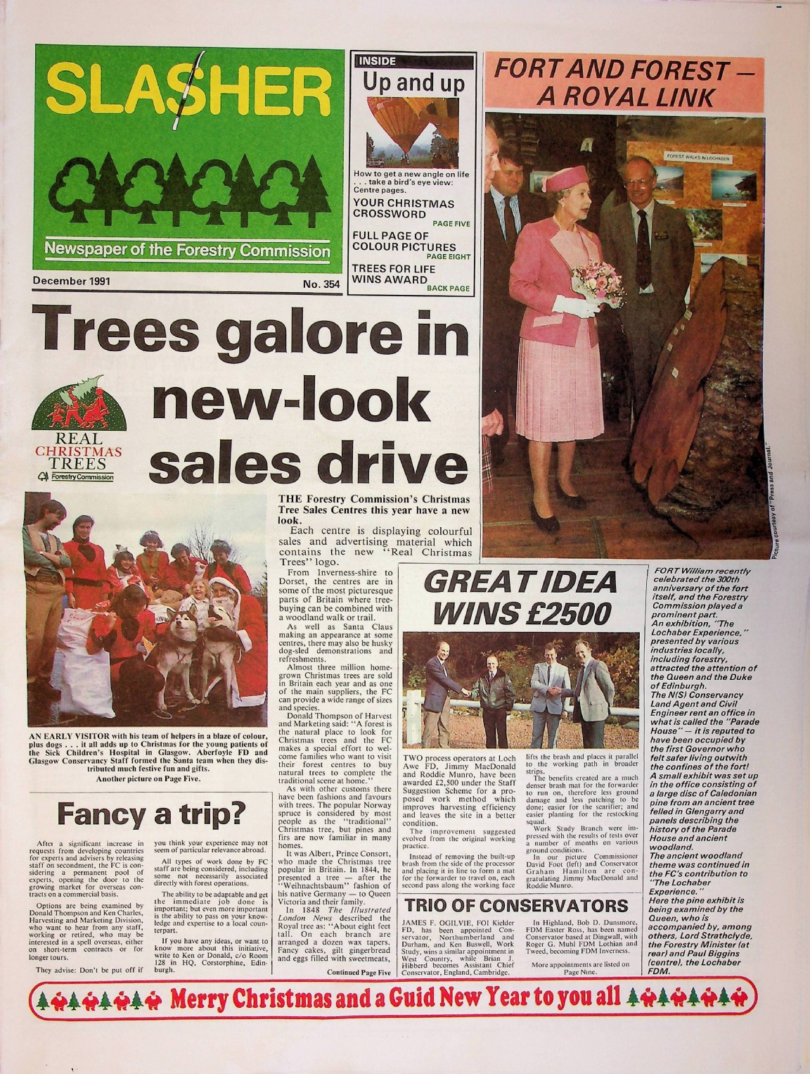 Slasher Magazine Summary: Publication No. 354 - December 1991 in Clerk in a Christmas Carol Daily Themed Crossword