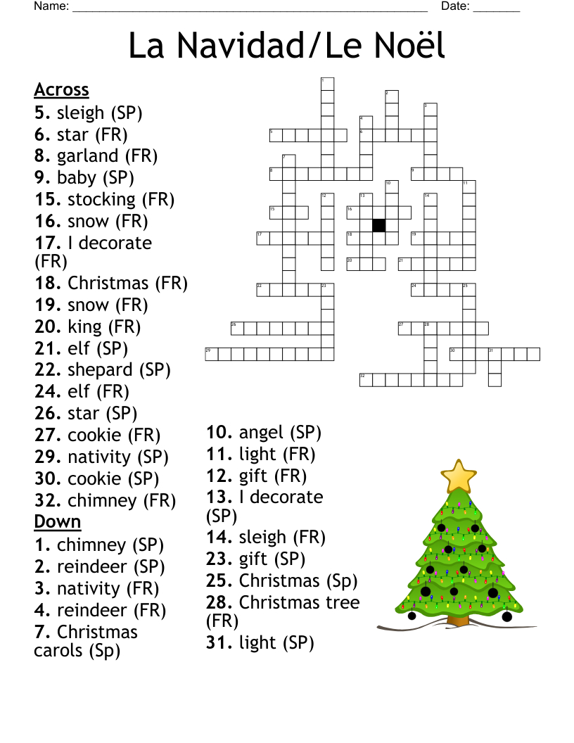 spanish christmas crossword wordmint intended for christmas crossword puzzle in spanish Spanish - Christmas Crossword - Wordmint intended for Christmas Crossword Puzzle In Spanish