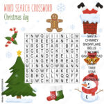 Stock Vektorgrafik „Easy Word Search Crossword Puzzle 'Christmas Pertaining To Christmas Fun Crossword Puzzle