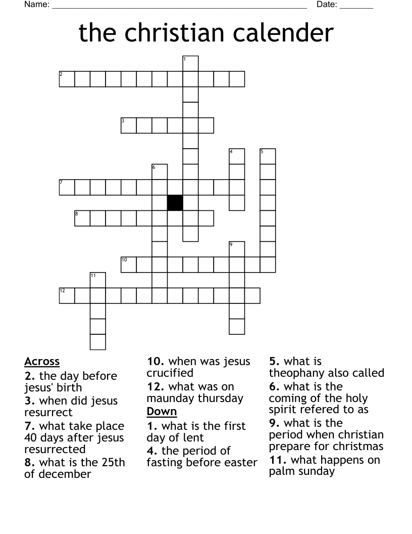 the christian calender crossword wordmint intended for period leading up to christmas crossword clue The Christian Calender Crossword - Wordmint intended for Period Leading Up to Christmas Crossword Clue