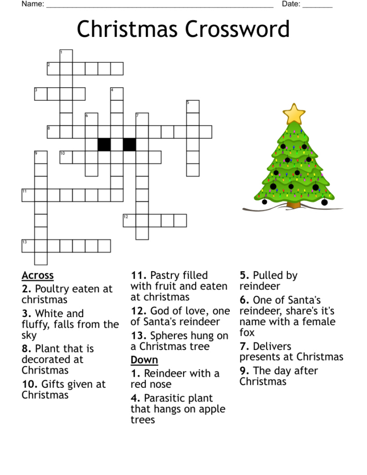 Christmas Tree Crossword Clue Christmas Tree Crossword Clue