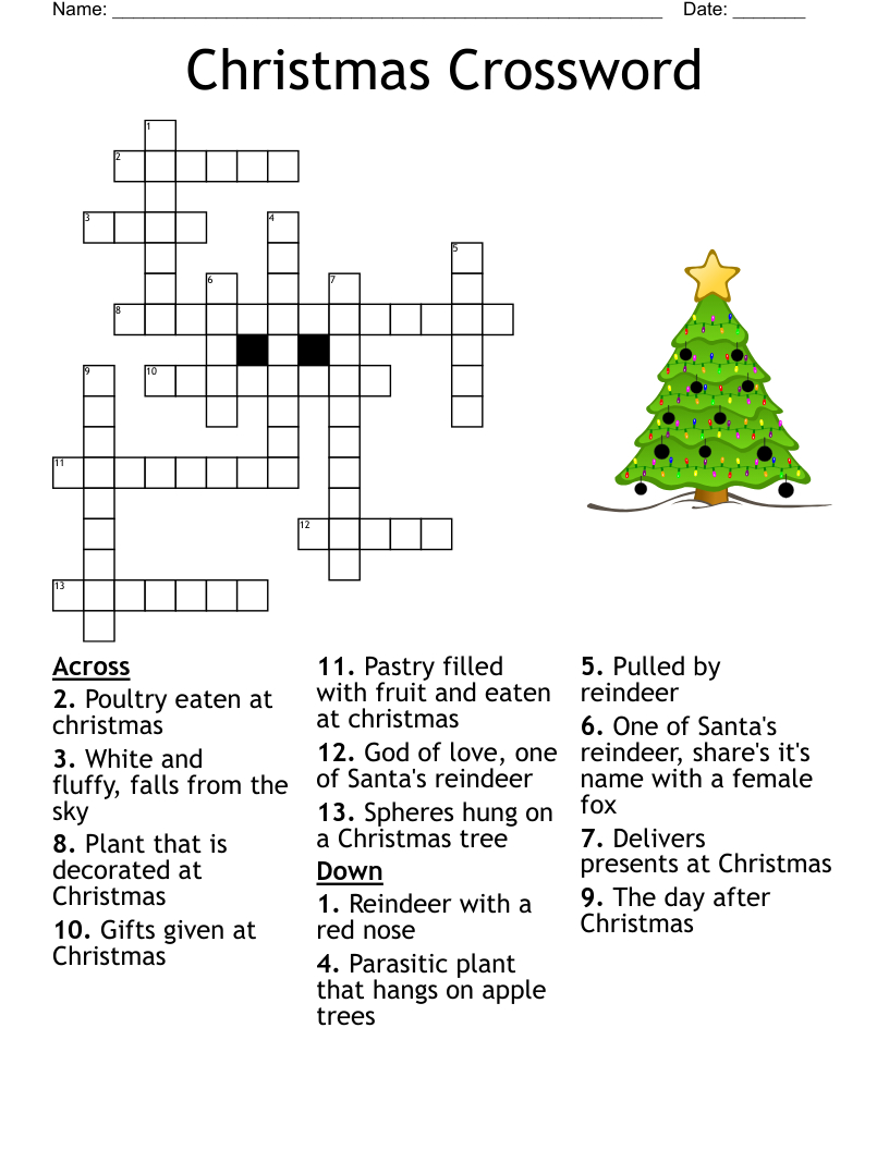 The House Without A Christmas Tree Crossword Puzzle - Wordmint for Many A Christmas Tree Crossword