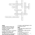 The Nightmare Before Christmas Crossword   Wordmint Inside Nightmare Before Christmas Crossword Puzzle