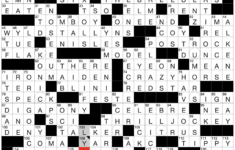 Thursday, April 24, 2025 | Diary Of A Crossword Fiend throughout La Christmas Setting Wsj Crossword