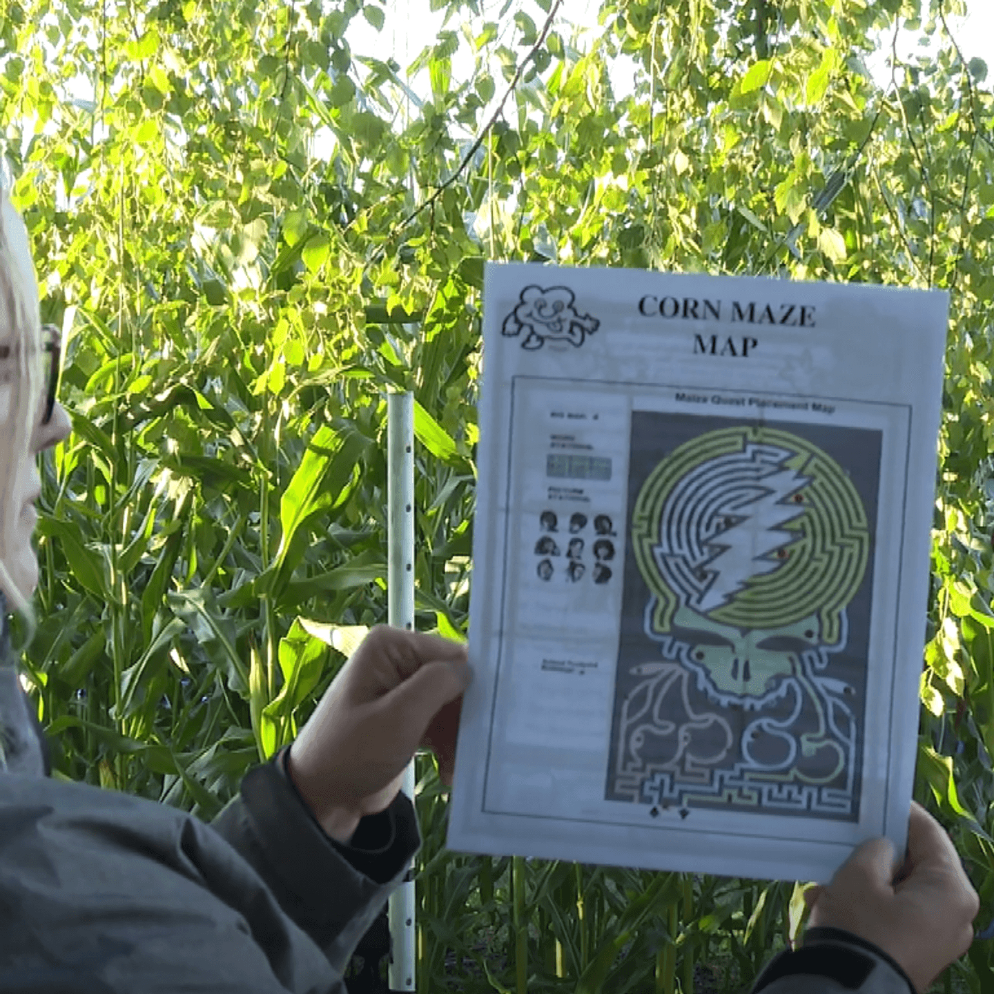 Traverse City&amp;#039;S Jacobs Farm Unveils Grateful Dead-Themed Corn Maze intended for Emmet Band Christmas Daily Themed Crossword
