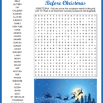 Twas The Night Before Christmas Word Search Within Twas The Night Before Christmas Crossword