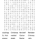 Twas The Night Before Christmas Word Search   Wordmint With Regard To Twas The Night Before Christmas Crossword