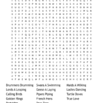 Twelve Days Of Christmas Crossword   Wordmint For 12 Days Of Christmas Crossword Puzzle