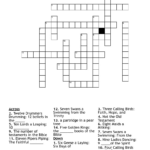 Twelve Days Of Christmas Crossword   Wordmint In Twelve Days Of Christmas Crossword Puzzle