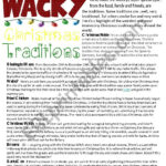 Wacky Christmas Traditions( Reading+Writing,Answer Key Is Included Pertaining To Hiding The Christmas Tradition In Norway Crossword