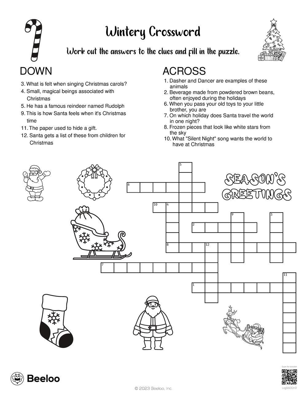 wintery crossword beeloo printable crafts and activities for kids in christmas travelers crossword clue Wintery Crossword • Beeloo Printable Crafts And Activities For Kids in Christmas Travelers Crossword Clue